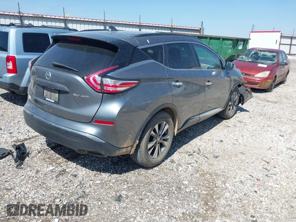 2018 Nissan Murano S with VIN 5N1AZ2MH6JN124070, listed as a IAAI auction lot 41983722 with 126,522 mi miles and . Bid and sale history available at DreamBid. Image 4.