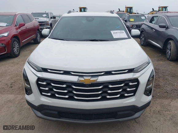 2025 Chevrolet Equinox FWD LT with VIN 3GNAXHEG7SL215828, listed as a IAAI auction lot 41877169 with 4,928 mi miles. Bid and sale history available at carsss.com. Image 12.