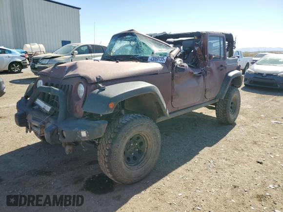 2008 Jeep Wrangler Unlimited Rubicon with VIN 1J8GA69108L587684, listed as a Copart auction lot 43069135 with 99,620 mi miles and Salvage Title. Bid and sale history available at carsss.com. Image 1.