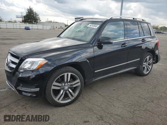 2015 Mercedes-Benz GLK 350 with VIN WDCGG8JB7FG410152, listed as a Copart auction lot 54243845 with 85,254 mi miles and Salvage Title. Bid and sale history available at DreamBid. Image 1.