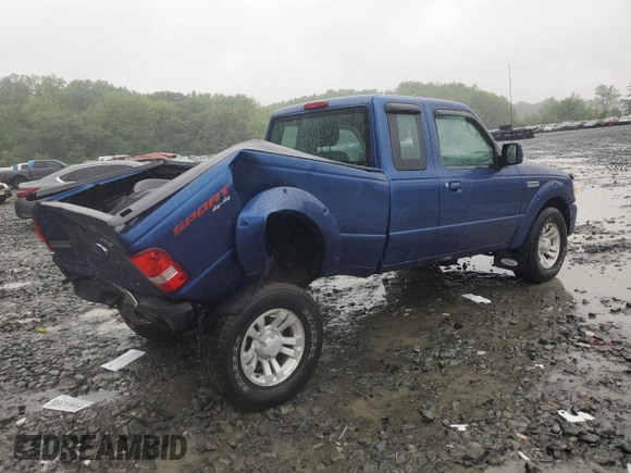 2011 Ford Ranger XLT with VIN 1FTLR4FE2BPB07543, listed as a Copart auction lot 57044345 with Not provided miles and Salvage title. Bid and sale history available at DreamBid. Image 3.