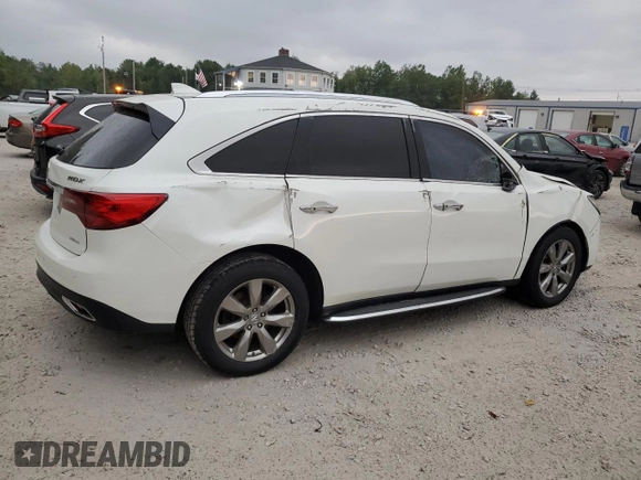 2015 Acura MDX Advance/Entertainment Pkg with VIN 5FRYD4H8XFB031323, listed as a Copart auction lot 67896484 with 0 mi miles and Non Repairable. Bid and sale history available at carsss.com. Image 3.