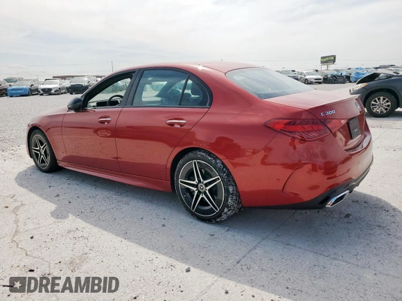 2023 Mercedes-Benz C 300 with VIN W1KAF4HB0PR109991, listed as a Copart auction lot 50087035 with 5,548 mi miles and Salvage Title. Bid and sale history available at DreamBid. Image 2.