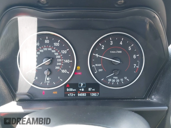 2016 BMW 2 Series 228i with VIN WBA1F9C5XGV545664, listed as a IAAI auction lot 39327505 with 94,583 mi miles. Bid and sale history available at carsss.com. Image 7.