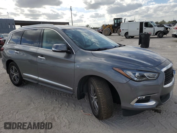 2019 Infiniti QX60 Luxe z VIN 5N1DL0MN1KC511325, wystawiony jako Copart lot #88319185 z przebiegiem 84 235 mil mil oraz Nie do naprawy • Non repairable. Historia ofert i sprzedaży dostępna na DreamBid. Obrazek 4.