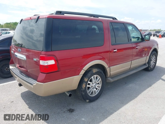2014 Ford Expedition Max XLT with VIN 1FMJK1J53EEF38857, listed as a IAAI auction lot 42108706 with 166,498 mi miles and . Bid and sale history available at DreamBid. Image 4.