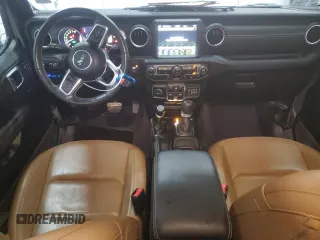 2021 Jeep Wrangler Unlimited Sahara with VIN 1C4JJXP65MW682462, listed as a Copart auction lot 58673385 with 38,714 mi miles and Salvage title. Bid and sale history available at DreamBid. Image 8.