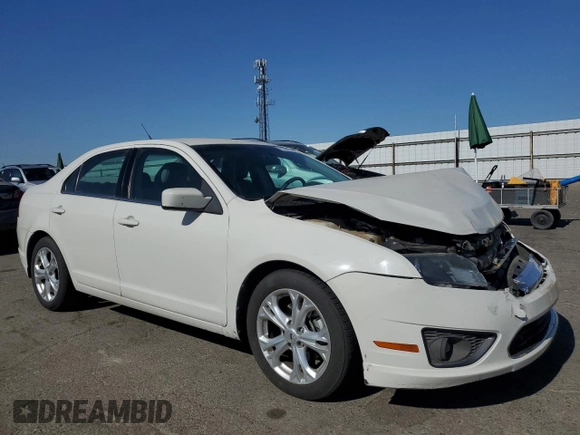 2012 Ford Fusion SE with VIN 3FAHP0HA5CR365828, listed as a Copart auction lot 61581295 with 142,207 mi miles and Salvage title. Bid and sale history available at DreamBid. Image 4.