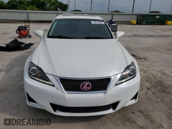 2012 Lexus IS 250 with VIN JTHBF5C25C5183791, listed as a Copart auction lot 54915085 with 170,381 mi miles and Salvage Title. Bid and sale history available at DreamBid. Image 5.