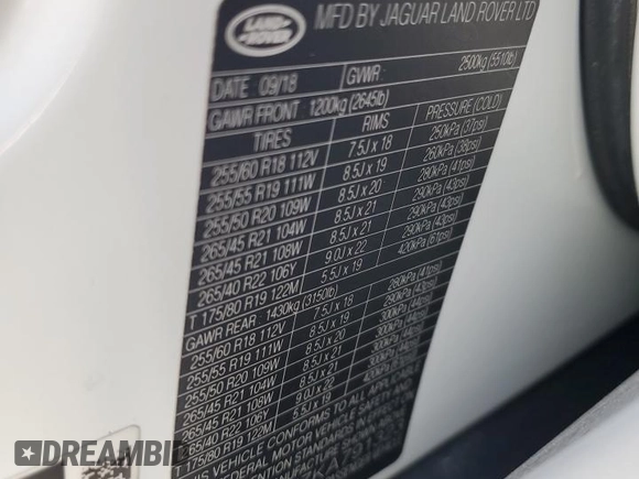 2019 Land Rover Range Rover Velar R-Dynamic SE с VIN SALYL2EX7KA791323, выставлен на аукционе Copart как лот 55458675 с пробегом 63 199 миль миль и Чистый • Clean title. История ставок и продаж доступна на DreamBid. Изображение 13.