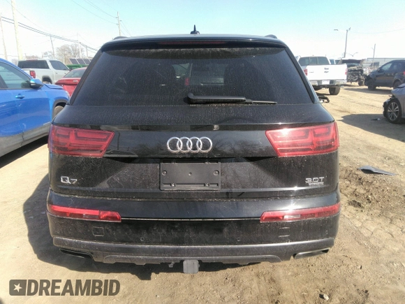 2017 Audi Q7 Prestige with VIN WA1VAAF78HD026650, listed as a IAAI auction lot 41841616 with 105,396 mi miles and . Bid and sale history available at DreamBid. Image 16.