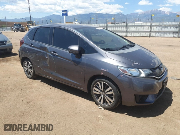 2017 Honda Fit EX with VIN 3HGGK5G72HM703246, listed as a Copart auction lot 59188525 with 75,207 mi miles and Salvage title. Bid and sale history available at DreamBid. Image 4.