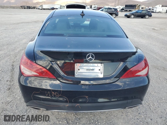 2018 Mercedes-Benz CLA with VIN WDDSJ4EB5JN683458, listed as a Copart auction lot 57898343 with 66,555 mi miles. Bid and sale history available at carsss.com. Image 6.