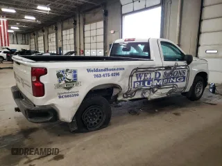 2022 Chevrolet Silverado 1500 Work Truck with VIN 3GCNAAEK9NG504553, listed as a Copart auction lot 43327085 with 42,722 mi miles and Salvage Title. Bid and sale history available at DreamBid. Image 3.
