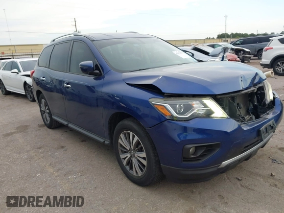 2019 Nissan Pathfinder SV z VIN 5N1DR2MN2KC598047, wystawiony jako IAAI lot #42175178 z przebiegiem 74 455 mil mil oraz . Historia ofert i sprzedaży dostępna na DreamBid. Obrazek 1.