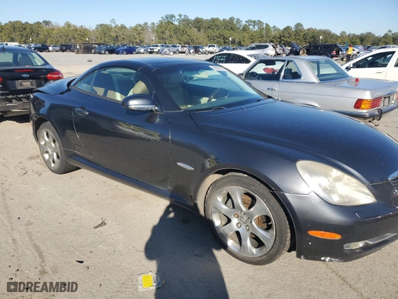 2008 Lexus SC 430 with VIN JTHFN45Y989017368, listed as a Copart auction lot 88091855 with 111,260 mi miles and Salvage Title. Bid and sale history available at carsss.com. Image 4.