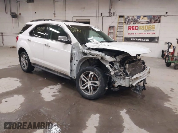 2016 Chevrolet Equinox LTZ with VIN 2GNFLGE32G6176473, listed as a IAAI auction lot 41312198 with 136,123 mi miles. Bid and sale history available at carsss.com. Image 1.