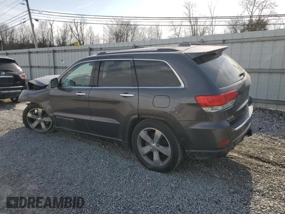 2014 Jeep Grand Cherokee Overland with VIN 1C4RJFCG4EC172361, listed as a Copart auction lot 49053155 with 144,916 mi miles and Salvage Title. Bid and sale history available at DreamBid. Image 2.