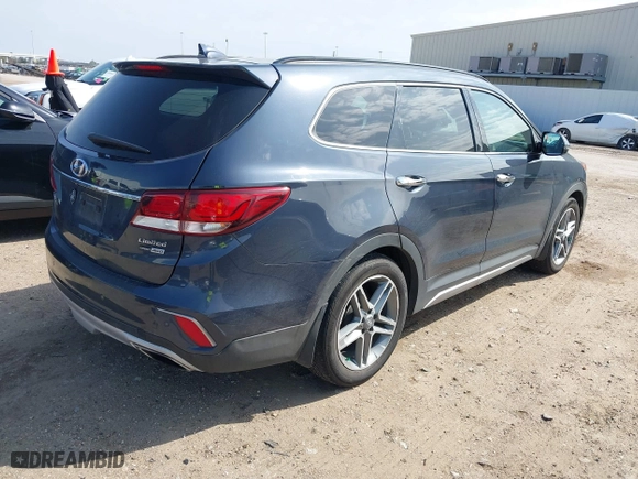 2017 Hyundai Santa Fe Limited Ultimate with VIN KM8SRDHF2HU250614, listed as a IAAI auction lot 41564343 with 111,074 mi miles. Bid and sale history available at carsss.com. Image 4.