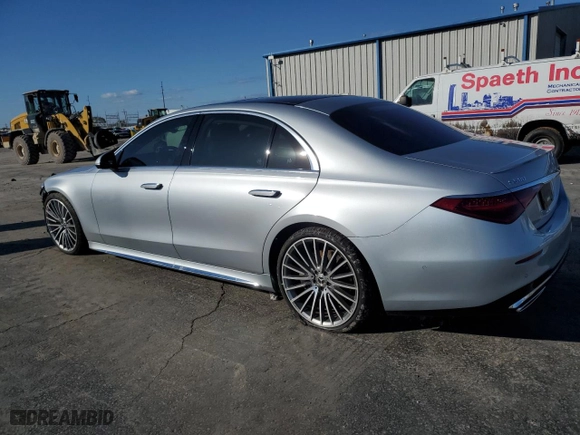 2021 Mercedes-Benz S-Class S 580 with VIN W1K6G7GB3MA026426, listed as a Copart auction lot 80289274 with 41,272 mi miles and Salvage Title. Bid and sale history available at carsss.com. Image 2.