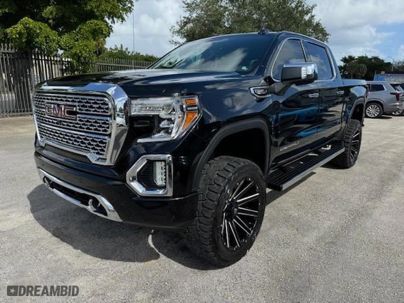 2020 GMC Sierra 1500 Denali with VIN 3GTU9FET2LG449385, listed as a Copart auction lot 53585345 with 21,777 mi miles and Non Repairable. Bid and sale history available at carsss.com. Image 1.