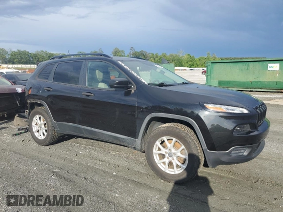 2016 Jeep Cherokee Sport z VIN 1C4PJLAB2GW257018, wystawiony jako Copart lot #55560405 z przebiegiem 97 105 mil mil oraz Szkoda całkowita • Salvage title. Historia ofert i sprzedaży dostępna na DreamBid. Obrazek 4.