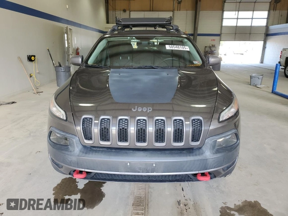 2014 Jeep Cherokee Trailhawk with VIN 1C4PJMBS6EW188531, listed as a Copart auction lot 50548105 with 108,081 mi miles and Salvage Title. Bid and sale history available at carsss.com. Image 5.