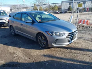 2017 Hyundai Elantra Limited with VIN 5NPD84LF4HH008893, listed as a IAAI auction lot 41174827 with 94,710 mi miles. Bid and sale history available at carsss.com. Image 1.