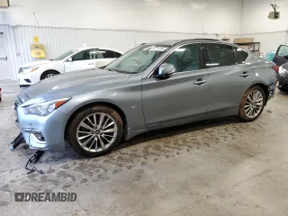 2018 Infiniti Q50 Luxe с VIN JN1EV7AP1JM361682, выставлен на аукционе Copart как лот 56711185 с пробегом 94 490 миль миль и Списание • Salvage title. История ставок и продаж доступна на DreamBid. Изображение 1.