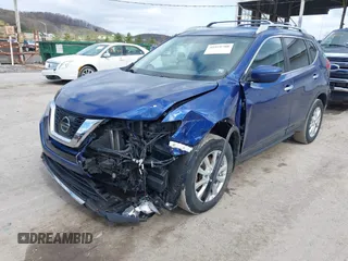 2017 Nissan Rogue S with VIN 5N1AT2MM7HC833255, listed as a IAAI auction lot 41951708 with 150,044 mi miles and . Bid and sale history available at carsss.com. Image 6.