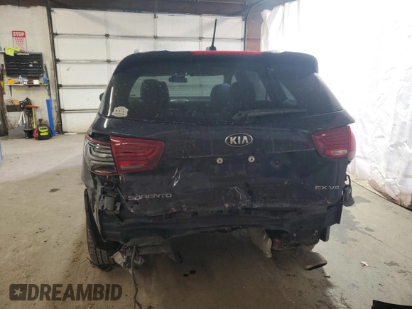2020 Kia Sorento EX V6 with VIN 5XYPHDA52LG705650, listed as a Copart auction lot 52375305 with 76,864 mi miles and Salvage Title. Bid and sale history available at carsss.com. Image 6.