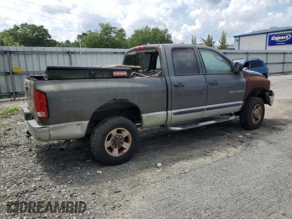2004 Dodge 2500 SLT with VIN 3D7KU28D34G139630, listed as a Copart auction lot 56185555 with Not Provided miles and Clean Title. Bid and sale history available at DreamBid. Image 3.