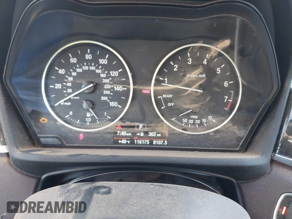 2016 BMW X1 xDrive28i with VIN WBXHT3C37GP888249, listed as a IAAI auction lot 41794102 with 116,175 mi miles and . Bid and sale history available at DreamBid. Image 7.
