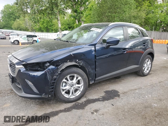 2018 Mazda CX-3 Sport z VIN JM1DKFB79J1323497, wystawiony jako Copart lot #56168875 z przebiegiem 60 284 mil mil oraz Szkoda całkowita • Salvage title. Historia ofert i sprzedaży dostępna na DreamBid. Obrazek 1.