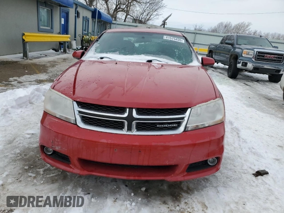 2012 Dodge Avenger SXT Plus with VIN 1C3CDZEG6CN151562, listed as a Copart auction lot 41575435 with 134,981 mi miles and Salvage Title. Bid and sale history available at carsss.com. Image 5.