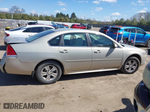 2012 Chevrolet Impala LS Retail with VIN 2G1WA5E35C1206391, listed as a IAAI auction lot 41986220 with 55,644 mi miles and . Bid and sale history available at DreamBid. Image 14.