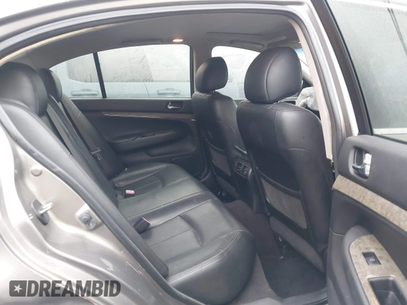 2012 Infiniti G37 x with VIN JN1CV6AR9CM674498, listed as a IAAI auction lot 41766567 with 186,157 mi miles and . Bid and sale history available at DreamBid. Image 8.