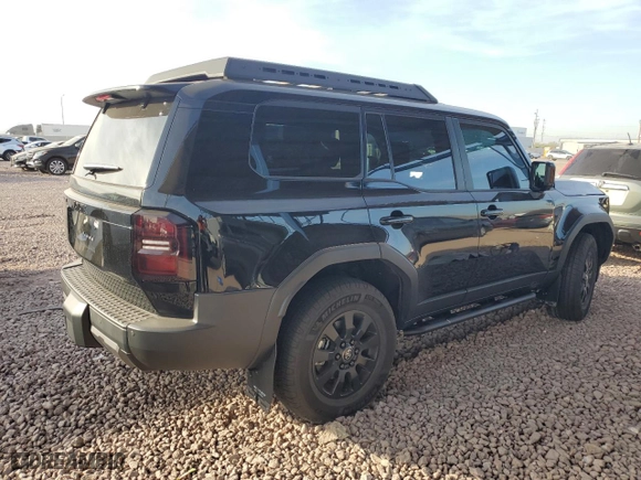 2024 Toyota Land Cruiser with VIN JTEABFAJ3R5000627, listed as a Copart auction lot 86424854 with 5,685 mi miles and Salvage Title. Bid and sale history available at carsss.com. Image 3.