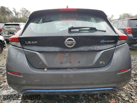 2018 Nissan LEAF SL with VIN 1N4AZ1CP4JC302972, listed as a Copart auction lot 81097124 with 59,813 mi miles and Salvage Title. Bid and sale history available at DreamBid. Image 6.