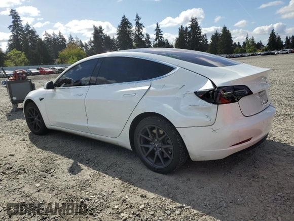2018 Tesla Model 3 Long Range Battery with VIN 5YJ3E1EA7JF040942, listed as a Copart auction lot 56147225 with 82,482 mi miles and Salvage Title. Bid and sale history available at DreamBid. Image 2.