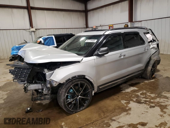 2018 Ford Explorer Limited z VIN 1FM5K8F84JGC38546, wystawiony jako Copart lot #57719485 z przebiegiem 43 391 mil mil oraz Szkoda całkowita • Salvage title. Historia ofert i sprzedaży dostępna na DreamBid. Obrazek 1.