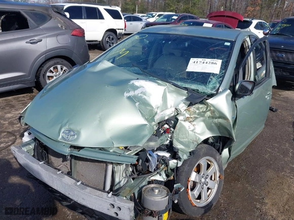 2009 Toyota Prius with VIN JTDKB20U897862713, listed as a IAAI auction lot 41744286 with 1 mi miles. Bid and sale history available at carsss.com. Image 6.