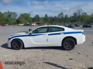 2019 Dodge Charger Police with VIN 2C3CDXAT3KH599711, listed as a IAAI auction lot 41906214 with 80,462 mi miles and . Bid and sale history available at DreamBid. Image 14.