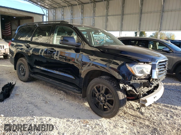 2020 Toyota Sequoia SR5 with VIN 5TDBY5G14LS180176, listed as a Copart auction lot 79800654 with 55,110 mi miles and Salvage Title. Bid and sale history available at carsss.com. Image 4.