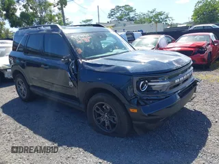 2021 Ford Bronco Sport Big Bend with VIN 3FMCR9B67MRA76776, listed as a IAAI auction lot 41573769 with 27,183 mi miles and . Bid and sale history available at DreamBid. Image 1.