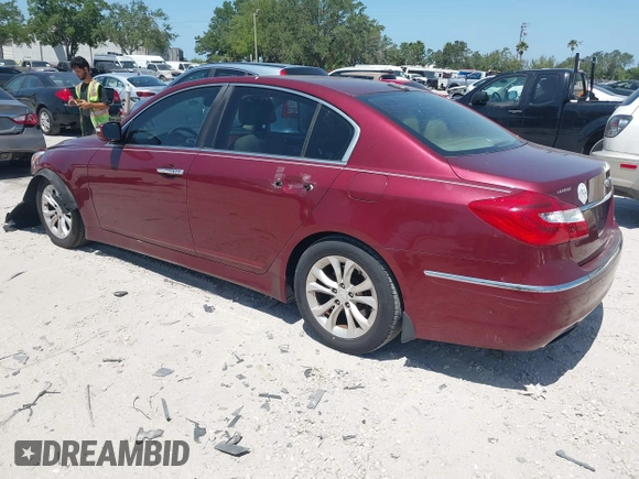 2012 Hyundai Genesis 3.8L z VIN KMHGC4DD3CU188404, wystawiony jako IAAI lot #42122555 z przebiegiem 187 917 mil mil oraz . Historia ofert i sprzedaży dostępna na DreamBid. Obrazek 3.