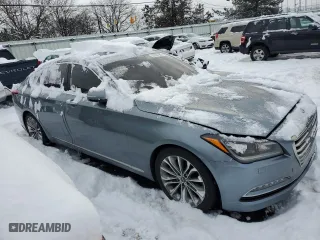 2016 Hyundai Genesis 3.8L with VIN KMHGN4JE5GU109960, listed as a Copart auction lot 87997985 with 83,149 mi miles and Salvage Title. Bid and sale history available at carsss.com. Image 4.
