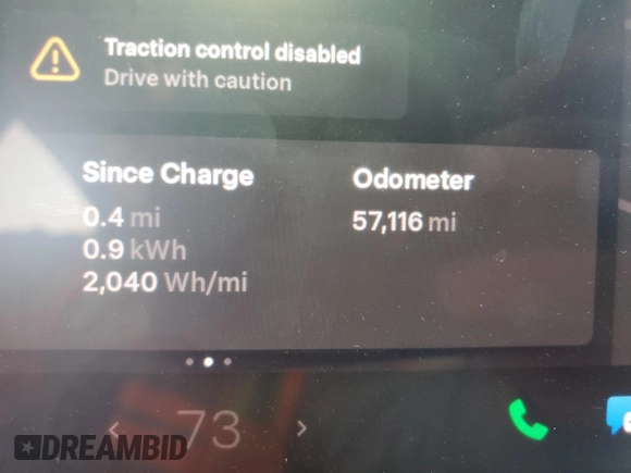 2021 Tesla Model Y Performance z VIN 5YJYGDEF2MF277467, wystawiony jako Copart lot #52410275 z przebiegiem 57 116 mil mil oraz Szkoda całkowita • Salvage title. Historia ofert i sprzedaży dostępna na DreamBid. Obrazek 9.