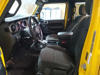 2020 Jeep Wrangler Unlimited Sport Altitude with VIN 1C4HJXDG4LW284590, listed as a Copart auction lot 84806434 with 88,887 mi miles and Salvage title. Bid and sale history available at DreamBid. Image 7.