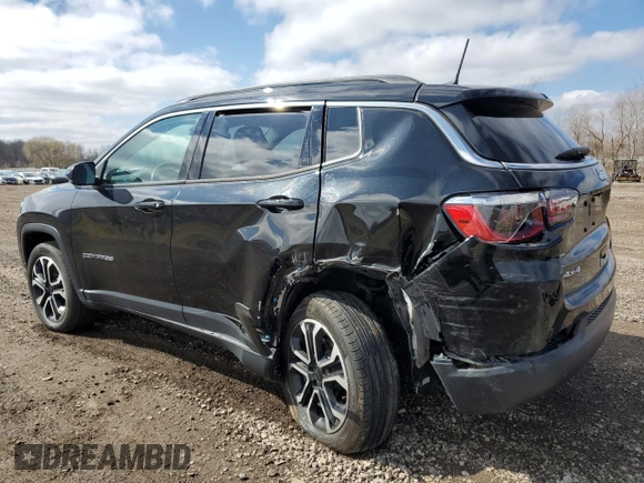 2022 Jeep Compass High Altitude z VIN 3C4NJDCB5NT224544, wystawiony jako Copart lot #49368335 z przebiegiem 18 094 mil mil oraz Szkoda całkowita • Salvage title. Historia ofert i sprzedaży dostępna na DreamBid. Obrazek 2.